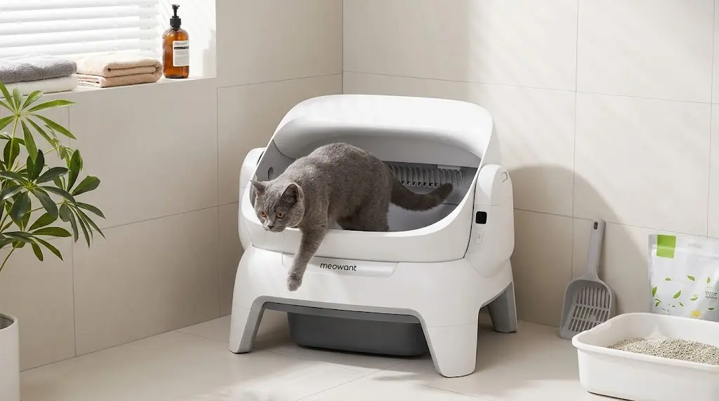 Meowant self-cleaning smart litter box for indoor cats