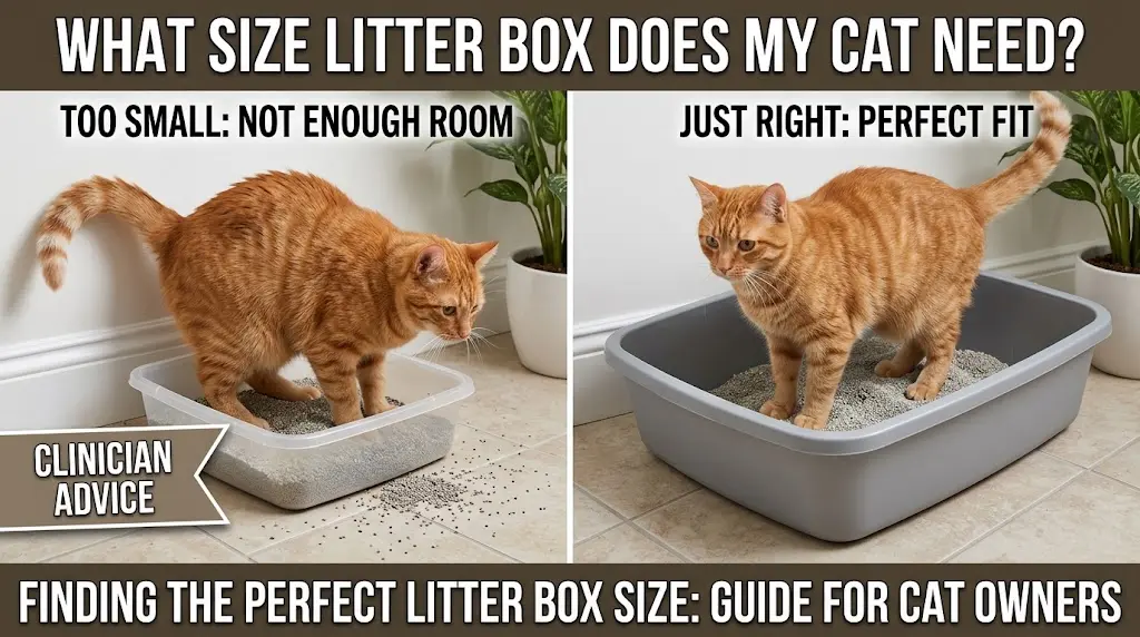 what size of cat litter box is best for my cat at home