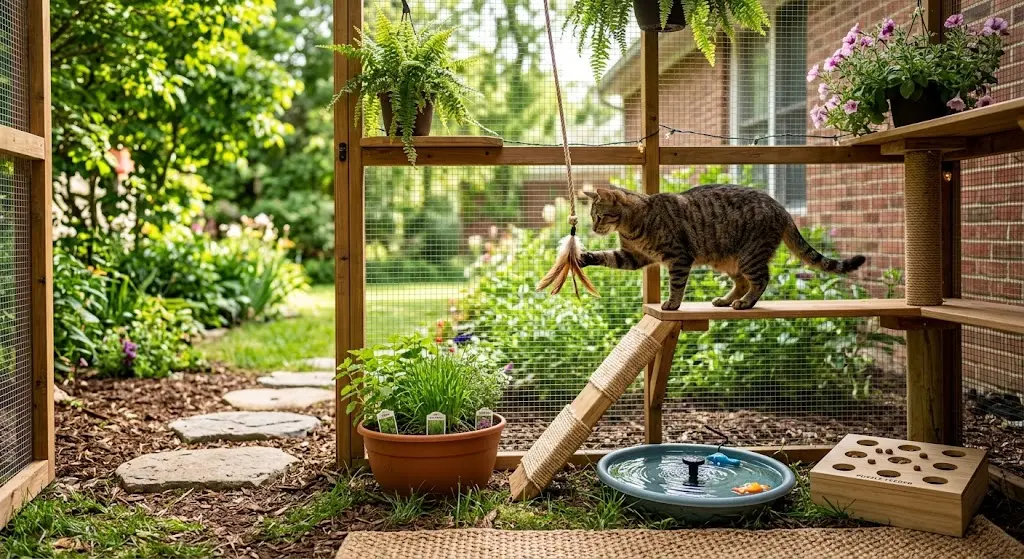 catio enrichment cat ideas
