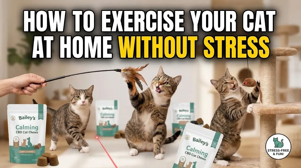 how to exercise cat at home without stress and anxiety