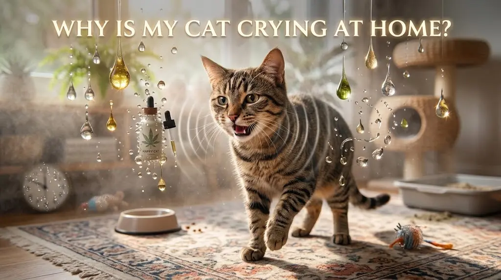 why is my cat crying at home and how to calm it easily guide