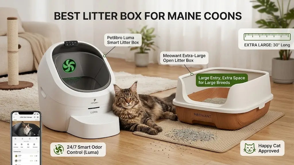best litterbox for maine coon cat US cat parents