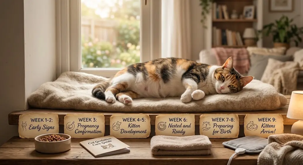 cat pregnancy care week by week